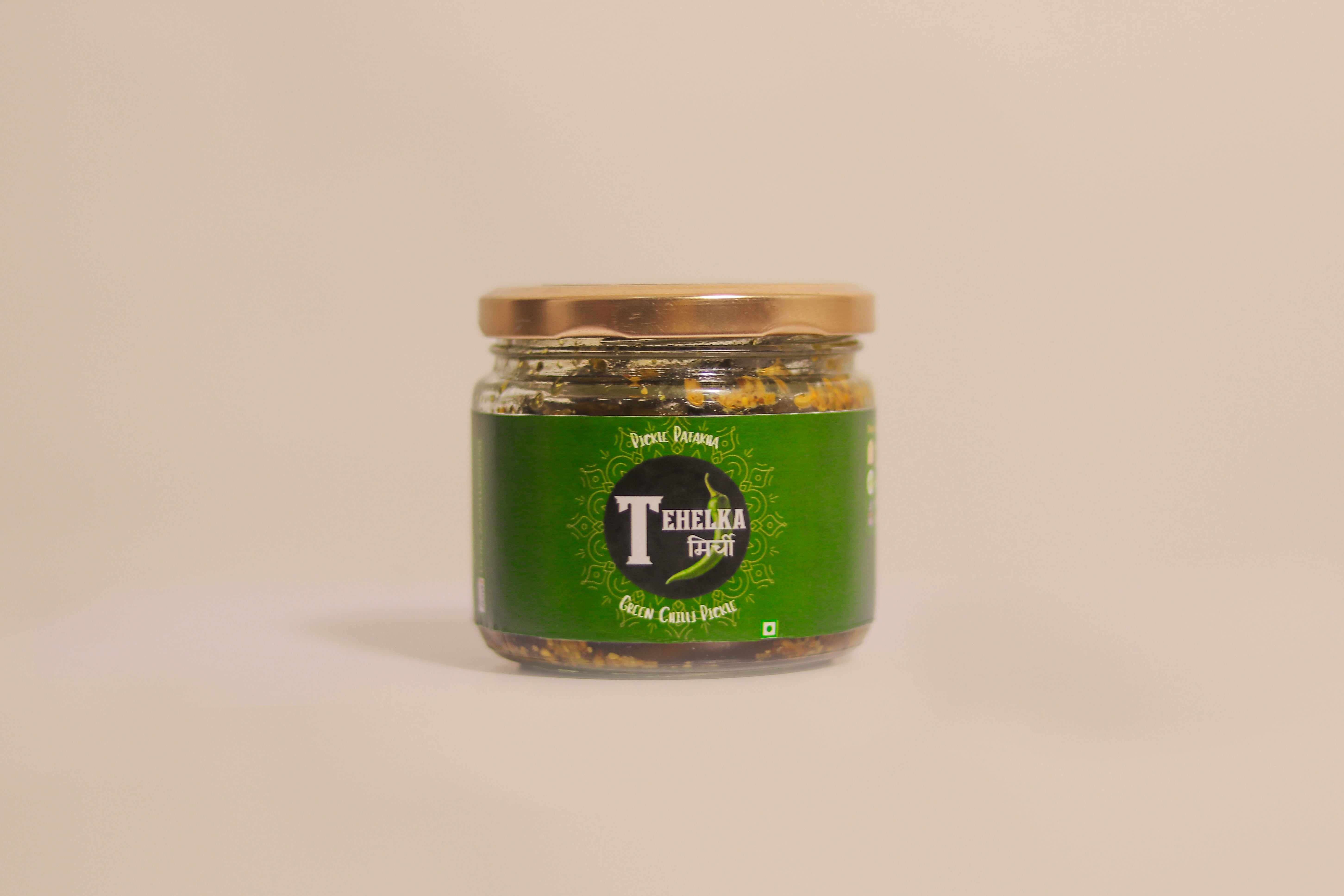 Tehelka Mirchi (Green Chilli Pickle)