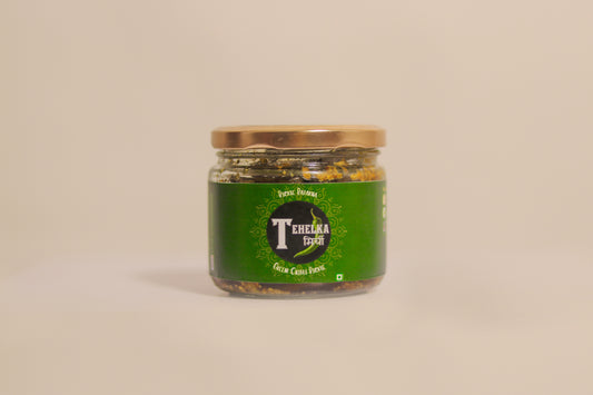 Tehelka Mirchi (Green Chilli Pickle)